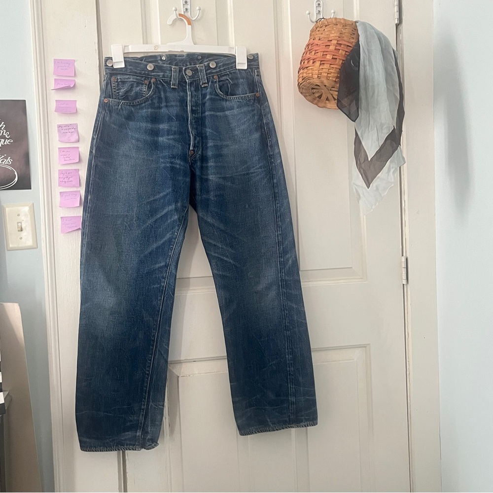 Levis 501 1990s recreation of 1920s fit Classic Blue Denim Jeans